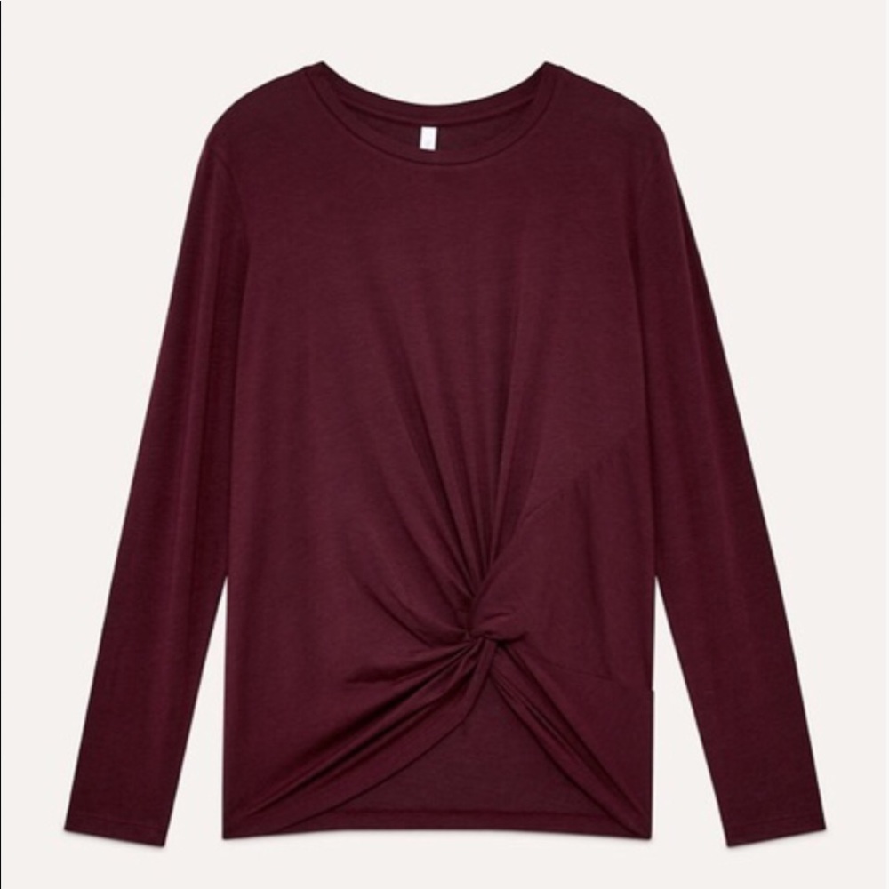 NWT Aritzia Babaton Seddon black long sleeve shirt - Picture 2 of 2